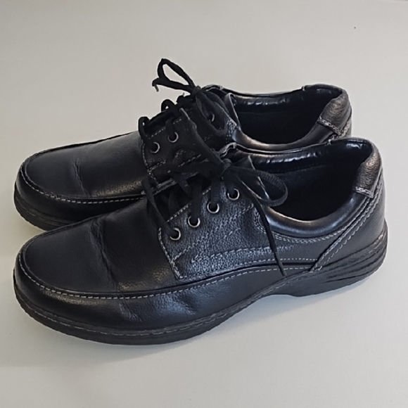 Black Comfort Oxfords Classic Lace up Core Technology - Picture 11 of 11